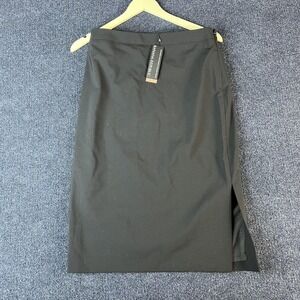 Banana Republic Skirt Womens 4 Black Pencil Midi Work Career Office Side Slit